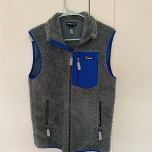 Patagonia Charcoal and Slate Fleece Vest